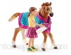 Schleich- Playset Poulain avec Couverture Horse Club 42361 Multicolore