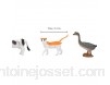 Animaux Modélisme Jouet Simulation Modèles D\'animaux de la Ferme Ensemble de Jouets Animaux Miniatures Figurine en Plastique Jouet Educatif pour Enfants Garçons Filles Poultry