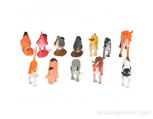 Animaux Modélisme Jouet Simulation Modèles D'animaux de la Ferme Ensemble de Jouets Animaux Miniatures Figurine en Plastique Jouet Educatif pour Enfants Garçons Filles Poultry