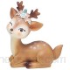 Comtervi Figurine Faon Ornements décoratifs Figurine cerf Faon Miniature 3D Bambi Figurines Animaux