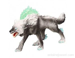 Figure Animale de Loup des neiges Loup Chiffres Ornement modèle de Jouets de Figurines de Loups de Simulation Articles pour Enfants Cadeau d'anniversaire de NoëlLoup