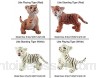 FLORMOON Figure Animale réaliste 11pcs Figurines d\'animaux Mignons Figurines de Chien émulées peintes à la Main Les Lions Tigres Guépards Lynx Figurine Toy Set pour Les Enfants en Bas âge