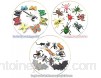 GuassLee 43 Pack Mini Insectes Réalistes Faux Bugs Jouets pour Enfants