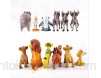 GYINK 12 Pièces / Anime Personnages De Film Roi Lion Figurines Simba Nala Mufasa Sarabi Pumbaa Timon Zazu Oiseau Hippopotame Modèle Animal Jouets 5 Cm