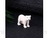 STOBOK Figurines Danimaux Blancs 6Pcs Mini Simulation Ours Polaire Océan Arctique Figure Animale Jouets Océan Ornement Animal Parti Favorise Les Animaux Marins Jouets Modèles Animaux