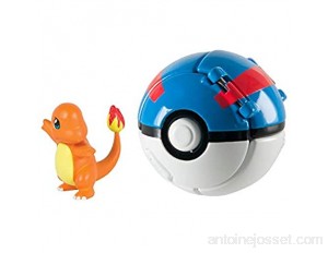 DUDEL Pokémon Throw 'N' Pop Poké Ball Figurine Pokemon and Pokemon Ball Action Figure Toy