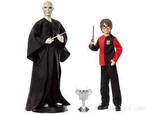 Harry Potter Coffret poupées articulées Voldemort et Harry Potter costumes et baguettes inspirés du film à collectionner jouet pour enfant GNR38