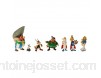 Plastoy- Figurine-Tubo Astérix-Le Village Gaulois-Lot de 7 70385