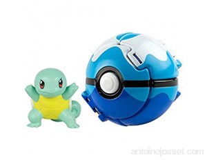 Pokémon Throw 'N' Pop Poké Ball Squirtle and Dive Ball Action Figure Toy for Kids